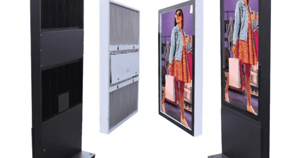 NEO COM Aero-Vert Outdoor Weatherproof Vertical Digital Signage Display